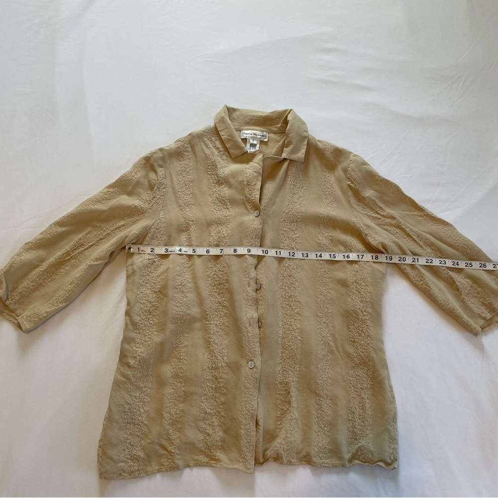 Silk button up blouse